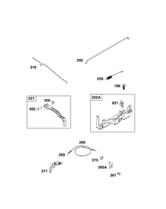 Controls Group Diagram and Parts List for 093J02-0094-H5 020000 - 09Z999 Briggs and Stratton Engine